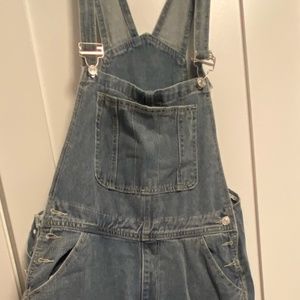 Pocket Front Baggy Denim Overall